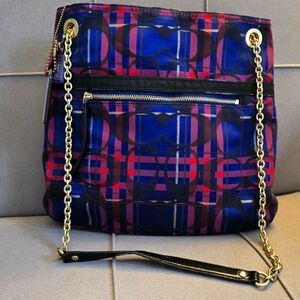 Coach Poppy Tartan Handbag NWOT